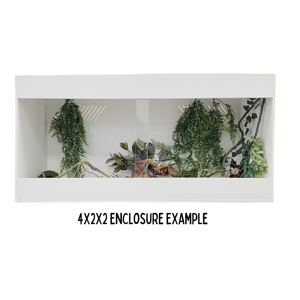 36"x24"x24" / 3'x2'x2' Premium White PVC Reptile Enclosure