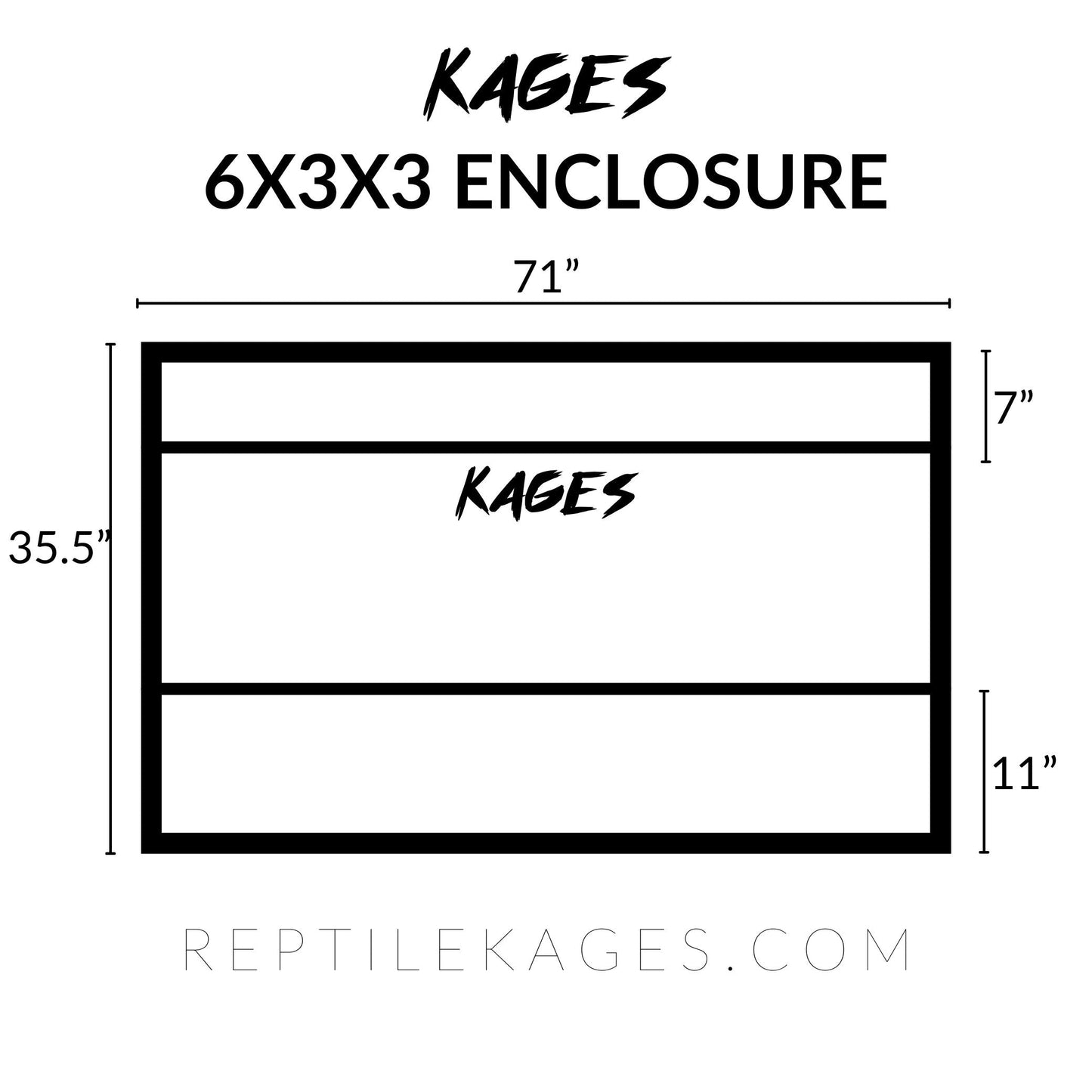 72"x36"x36" / 6'x3'x3' Premium PVC Reptile Enclosure