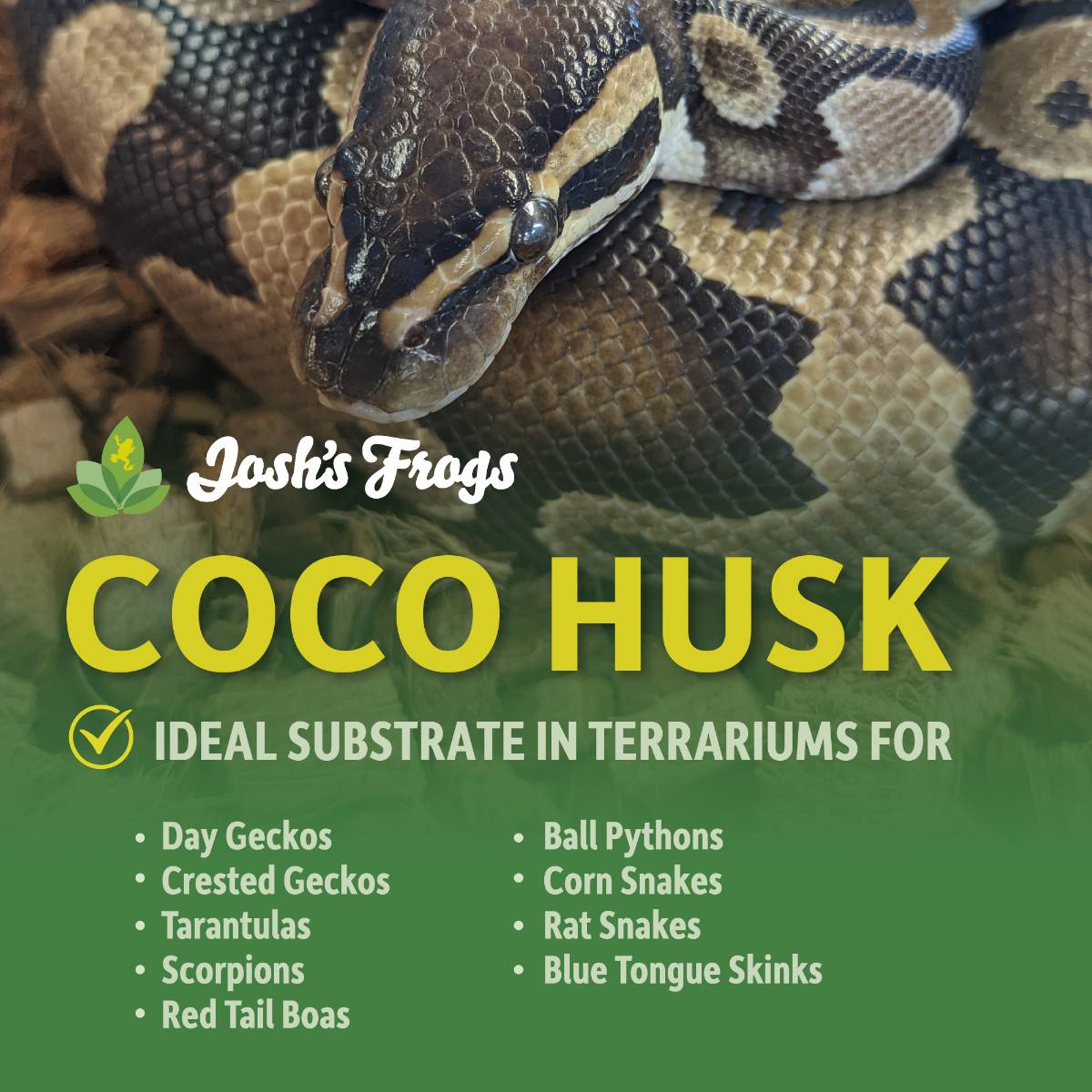 Josh's Frogs Coco Husk Brick (3 pack)