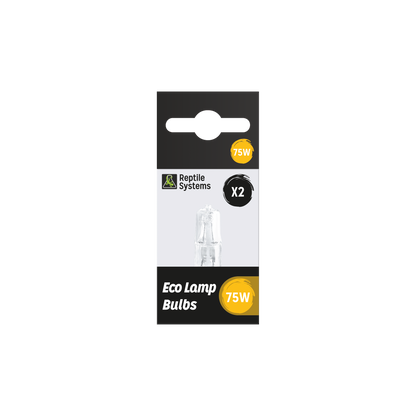 REPTILE SYSTEMS Replacement Eco Halogen G9 Bulbs - White (2 Pack)