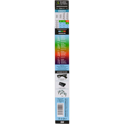 REPTILE SYSTEMS Eco T5 High-Output Linear UVB Lighting Combo Kit, Hood Fixture and T5HO Bulb, Reflector Lamp for Ferguson Zones 1-3