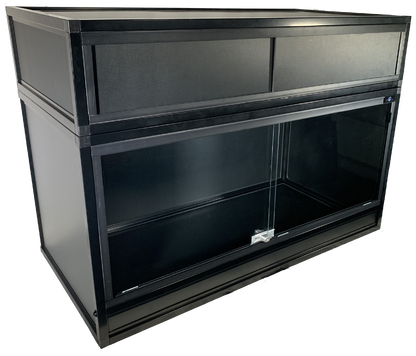 Essential 4 PVC & Aluminum Enclosure with Optional Hood - Black Frame