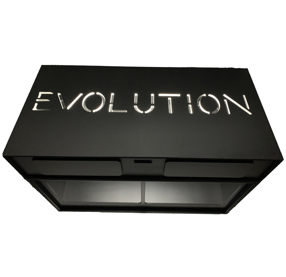 Evolution Spacer/Hood on enclosure illuminated