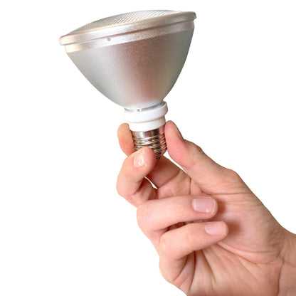 REPTILE SYSTEMS Eco Halogen Lamp - White, Dimmable Basking Light for Reptiles, Efficient Heating and Reusable Reflector Unit - Replace Only Inner Bulb When Needed!