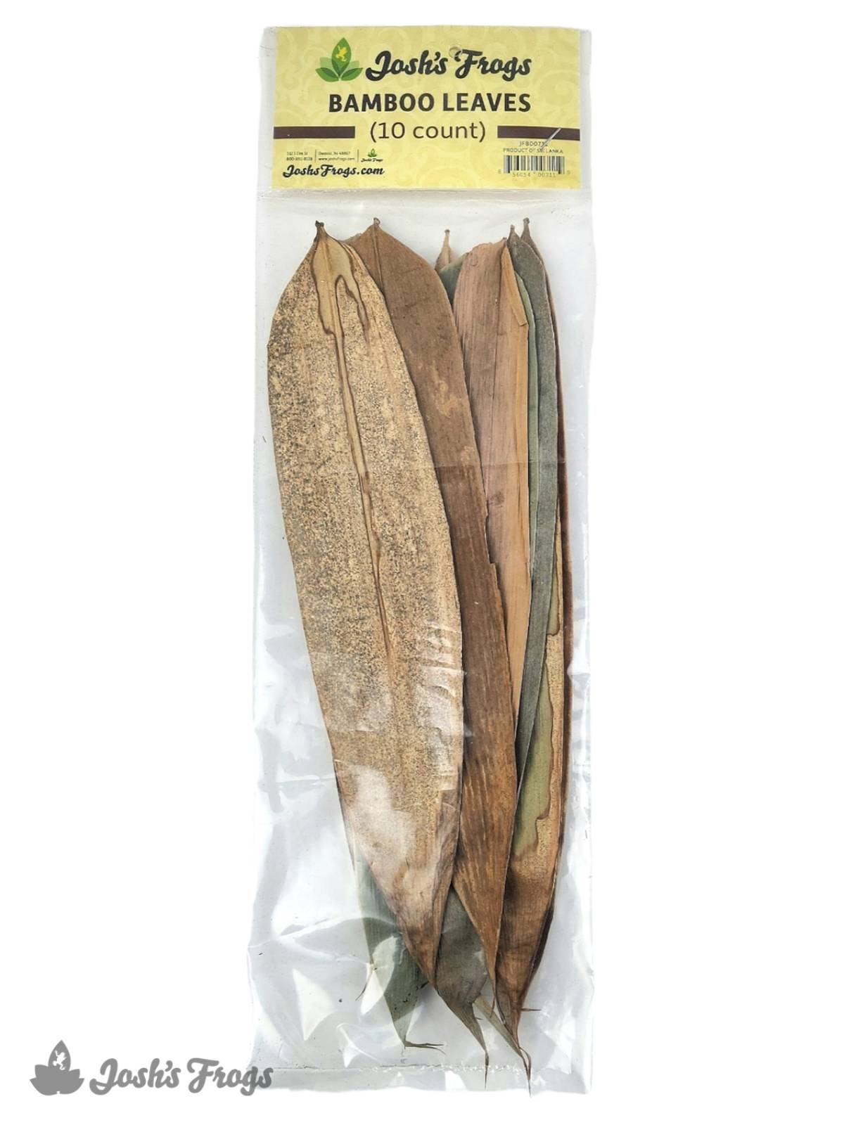 Josh's Frogs Dried Bamboo Leaf Litter (10 leaves)