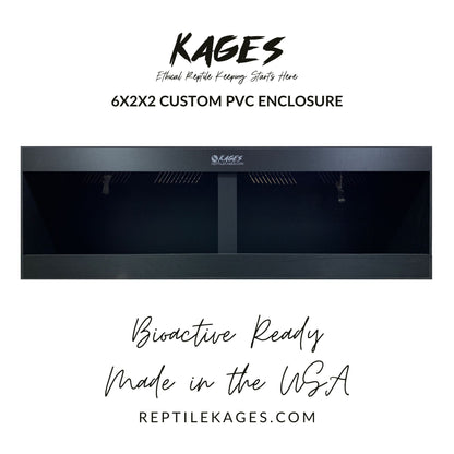 72"x24"x24" / 6'x2'x2' Premium PVC Reptile Enclosure