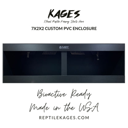 84"x24"x24" / 7'x2'x2' Premium PVC Reptile Enclosure