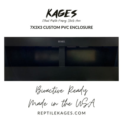 84"x36"x36" / 7'x3'x3' Premium PVC Reptile Enclosure