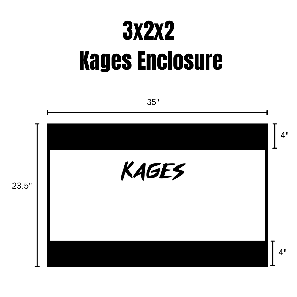 36"x24"x24" / 3'x2'x2' Premium White PVC Reptile Enclosure