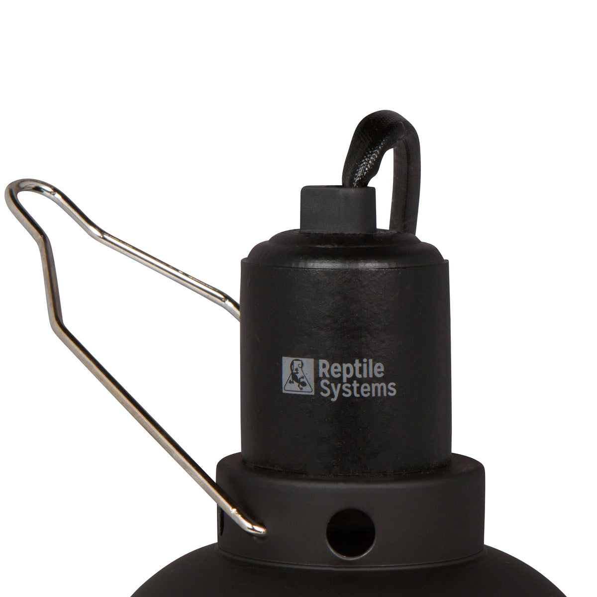 REPTILE SYSTEMS Hanging Clamp Lamp with Ceramic Reflector - BLACK, Reptile Heat Lamp Holder