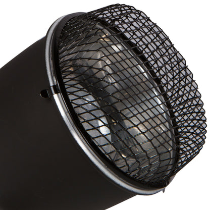REPTILE SYSTEMS Hanging Clamp Lamp with Ceramic Reflector - BLACK, Reptile Heat Lamp Holder