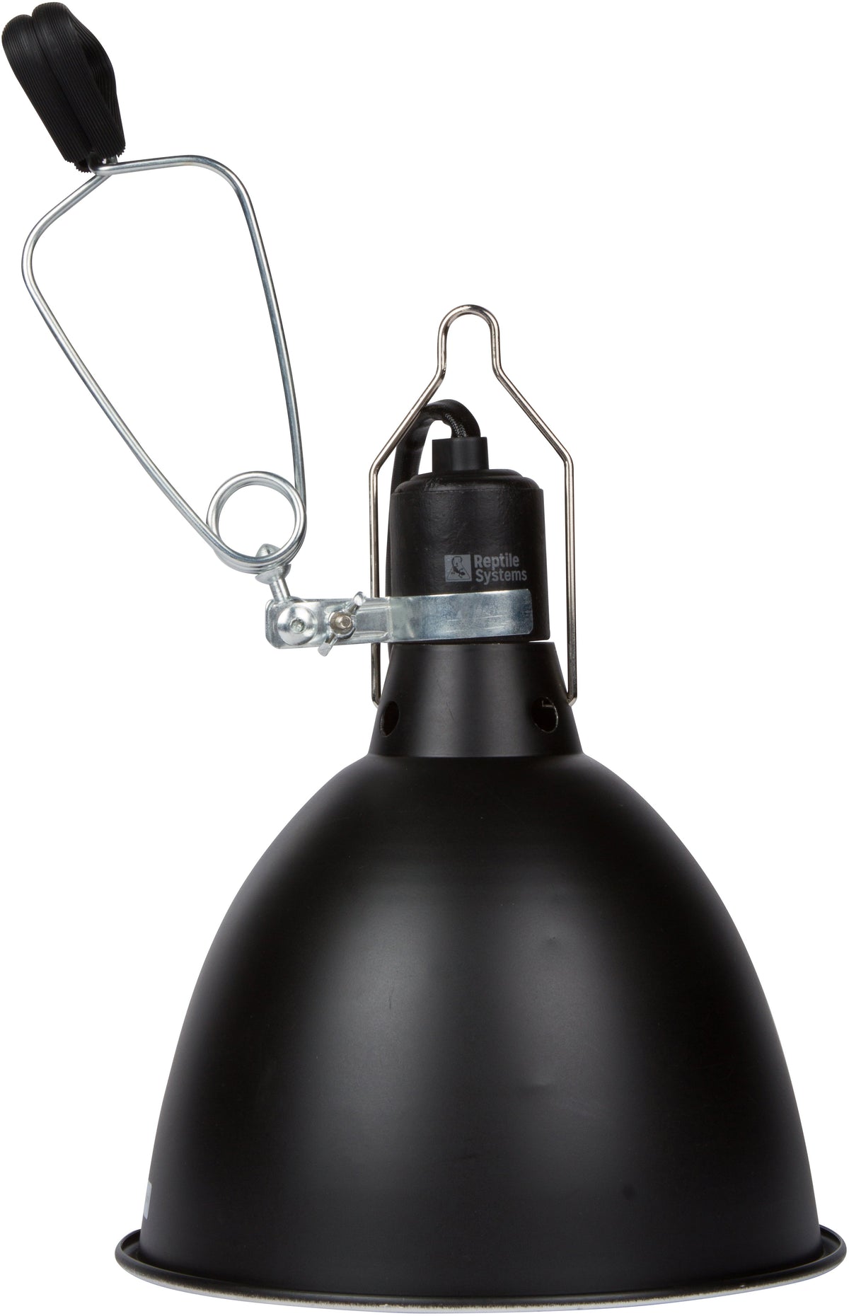 REPTILE SYSTEMS Hanging Clamp Lamp with Ceramic Reflector - BLACK, Reptile Heat Lamp Holder