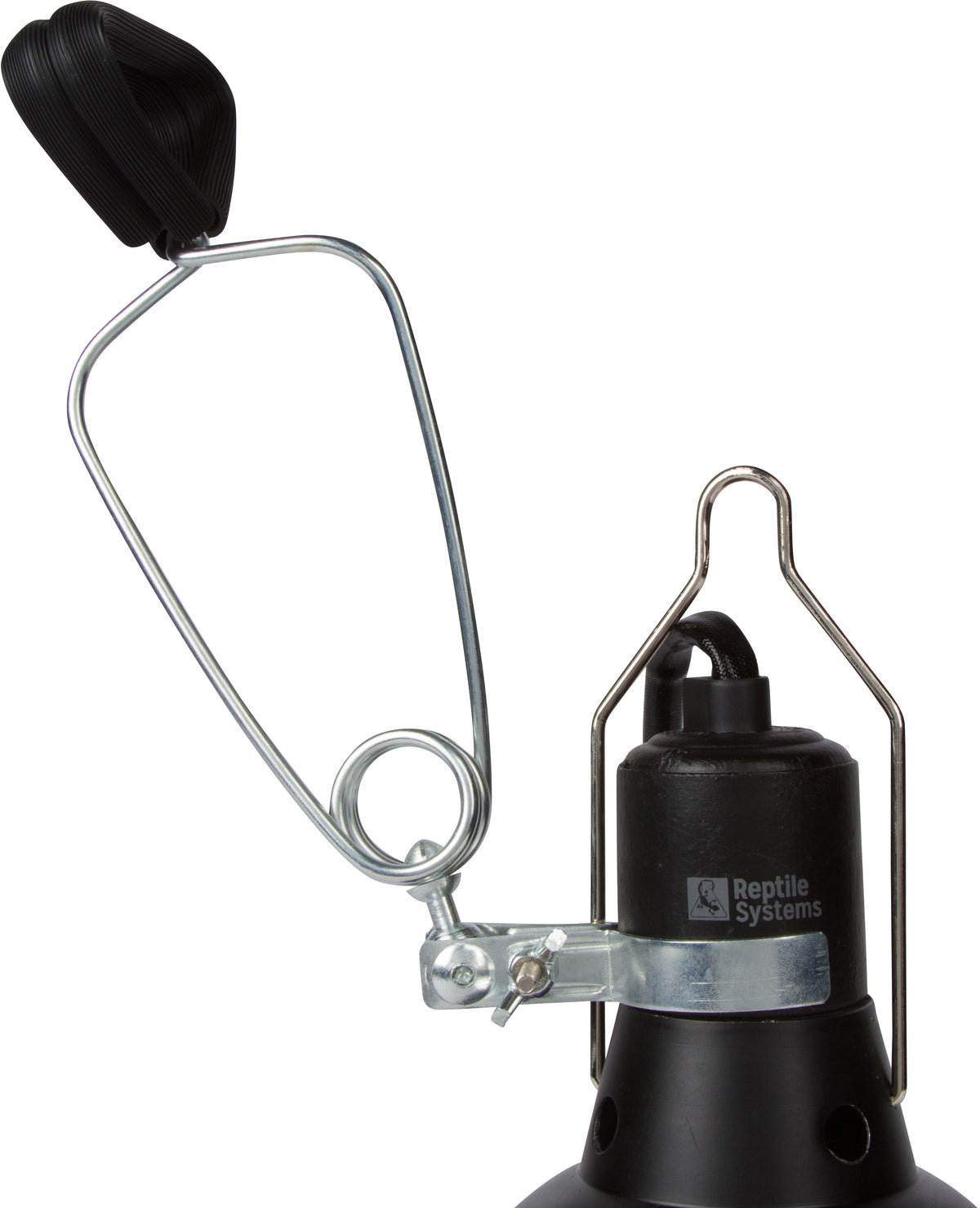 REPTILE SYSTEMS Hanging Clamp Lamp with Ceramic Reflector - BLACK, Reptile Heat Lamp Holder