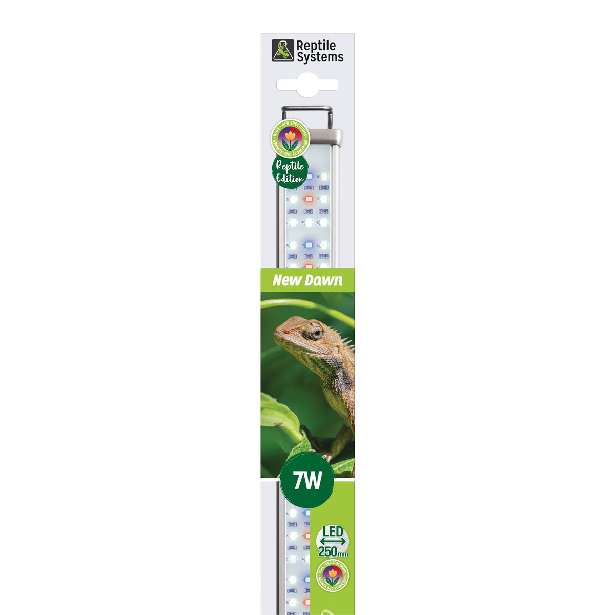 REPTILE SYSTEMS Full-Spectrum New Dawn Proten LED Lamp for Terrarium, 6500K Plant Grow Light