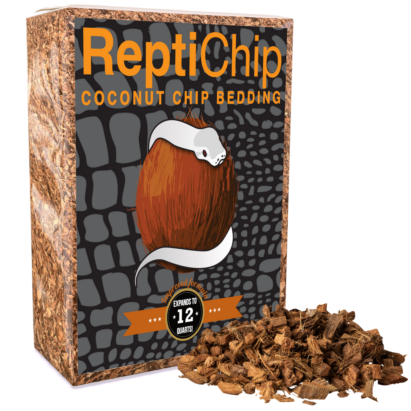 ReptiChip Coarse Coconut Chip Mix; Bagged