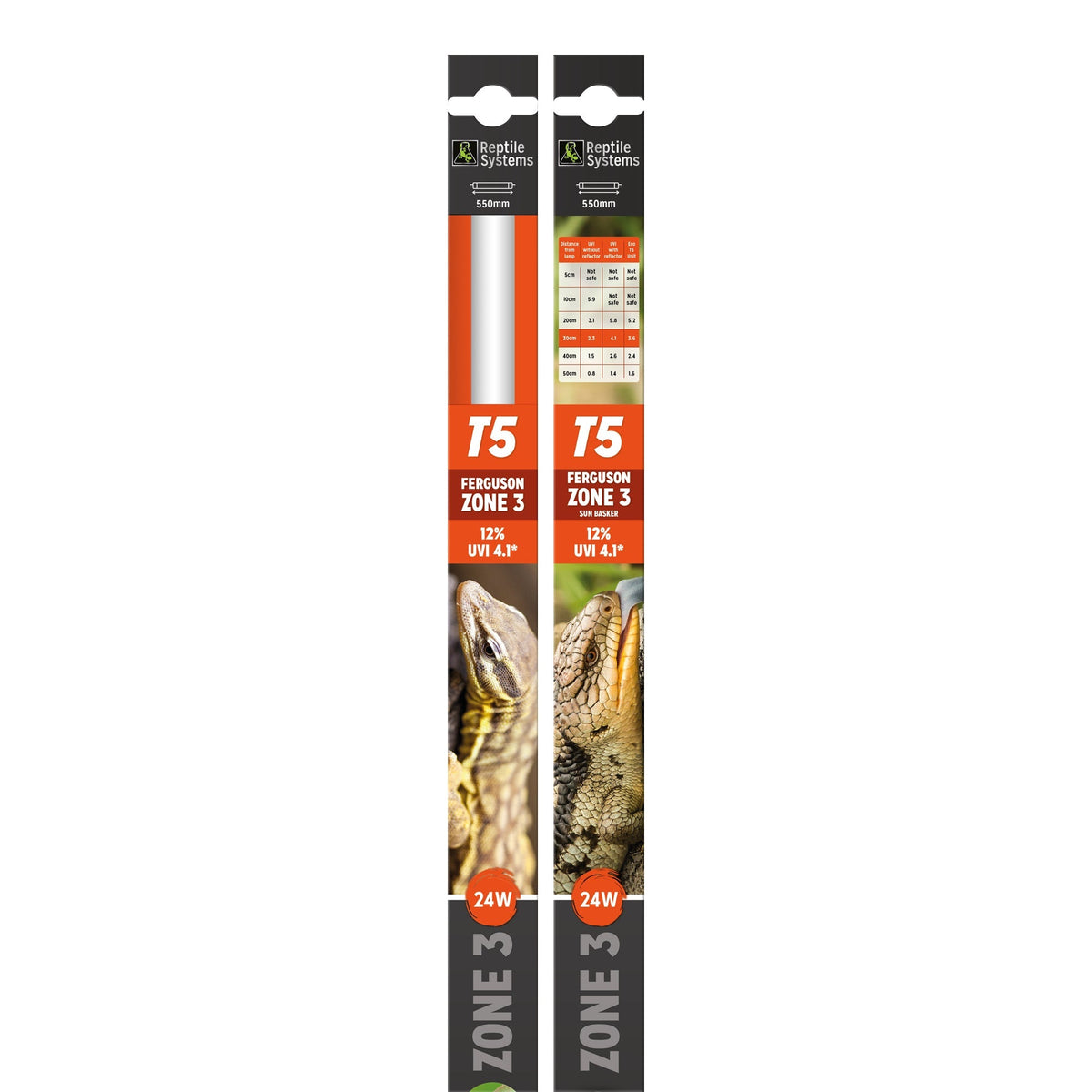 REPTILE SYSTEMS Eco T5 High-Output Linear UVB Lighting, Lamp for Ferguson Zones 1-3