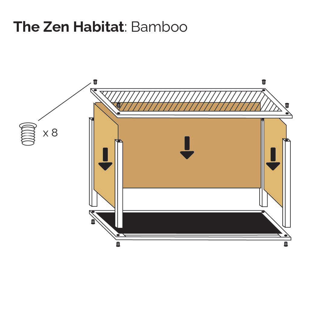 4'x2'x2' Reptile Enclosure - The Zen Habitat 3.0