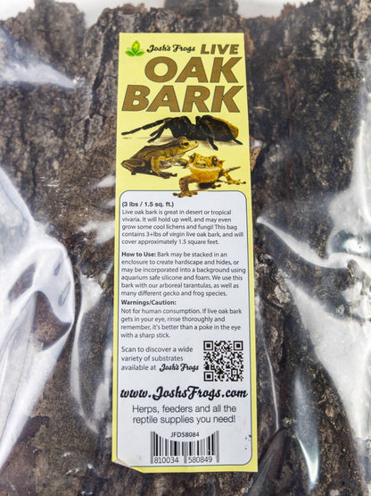 Josh's Frogs Live Oak Bark (3 lbs, 1.5 Sq. Ft.)