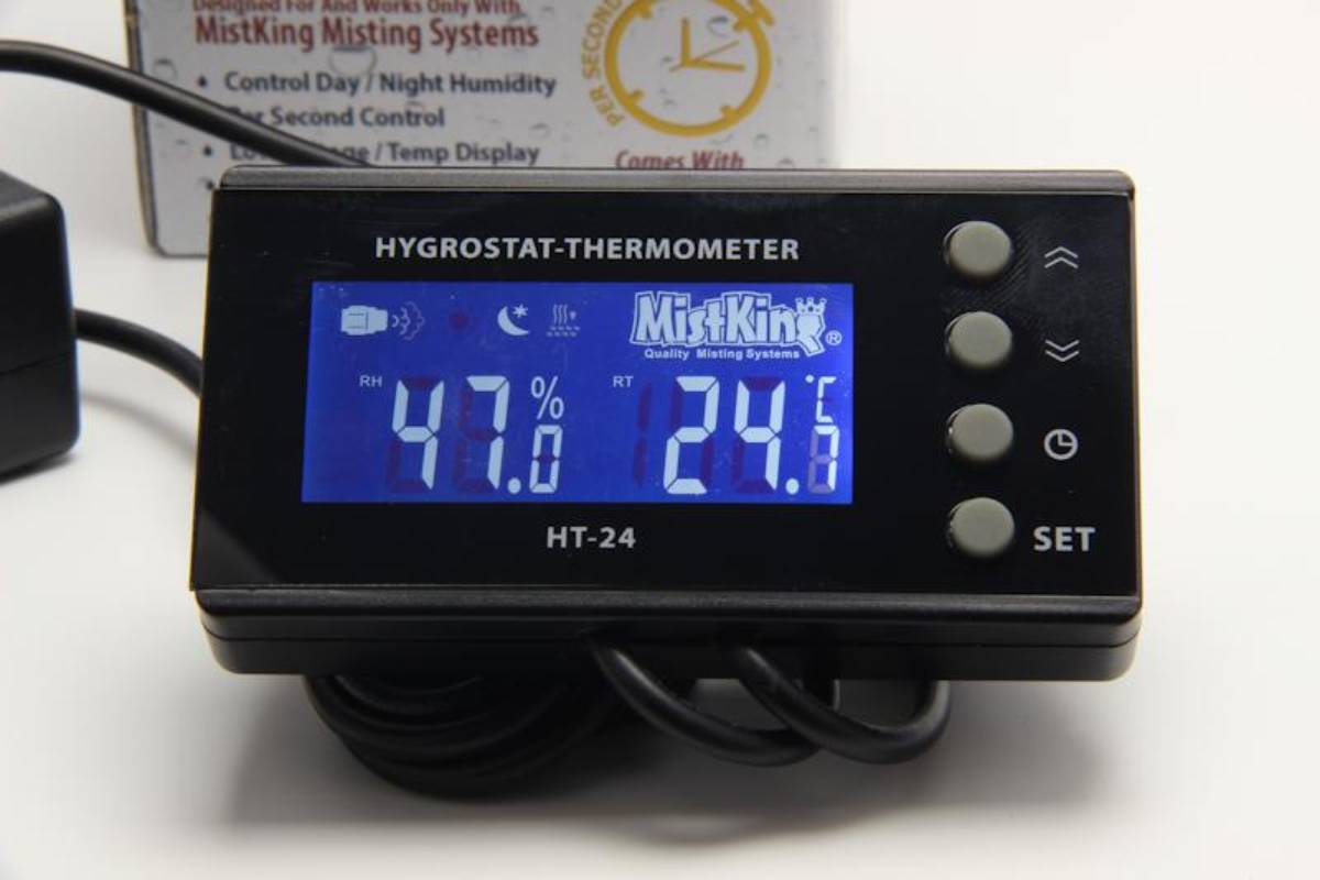 MistKing HYGROSTAT/Thermometer Controller 24V DC HT-24