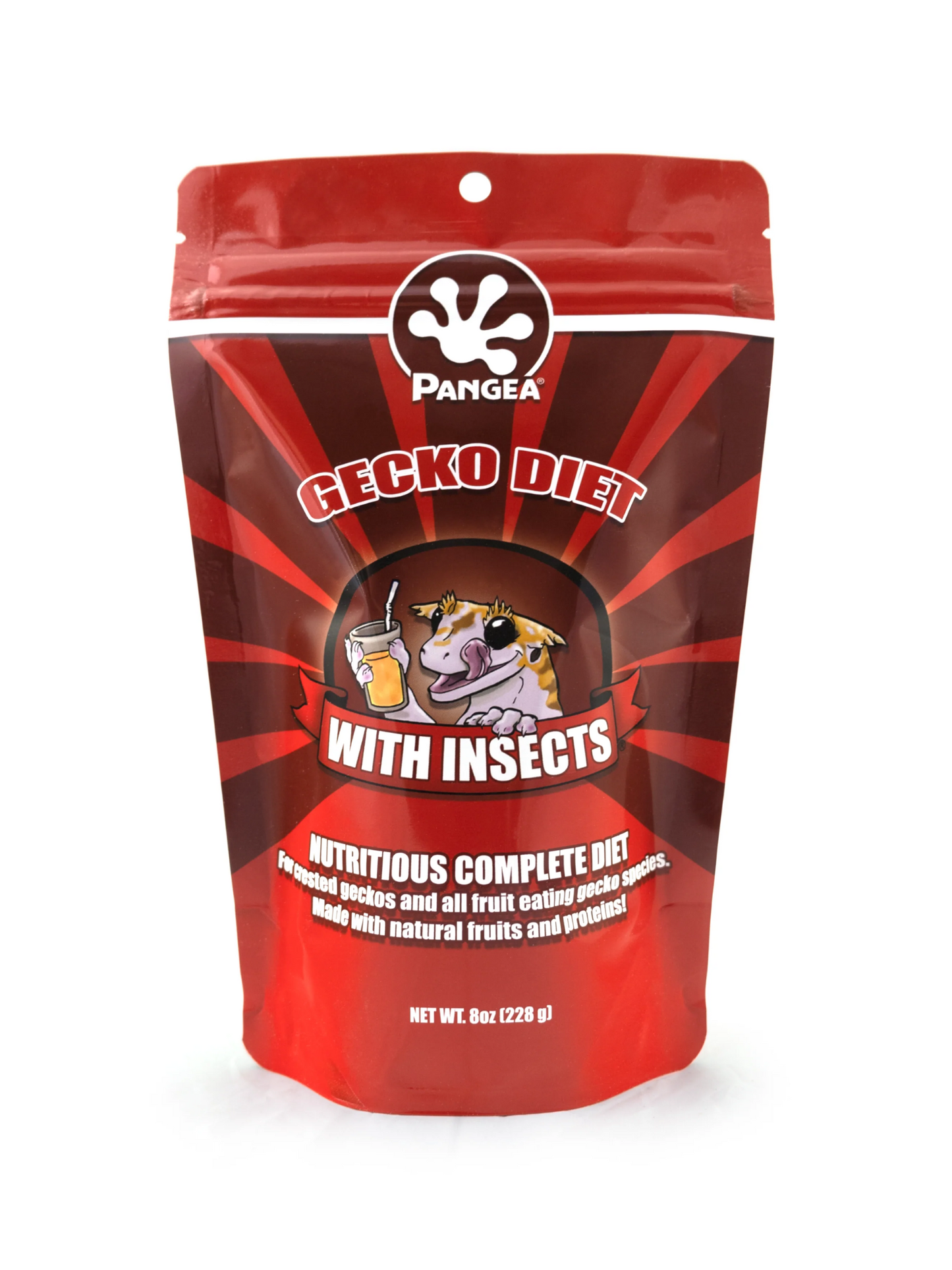 Pangea Gecko Diet with Insects™ - RED (8 oz.)