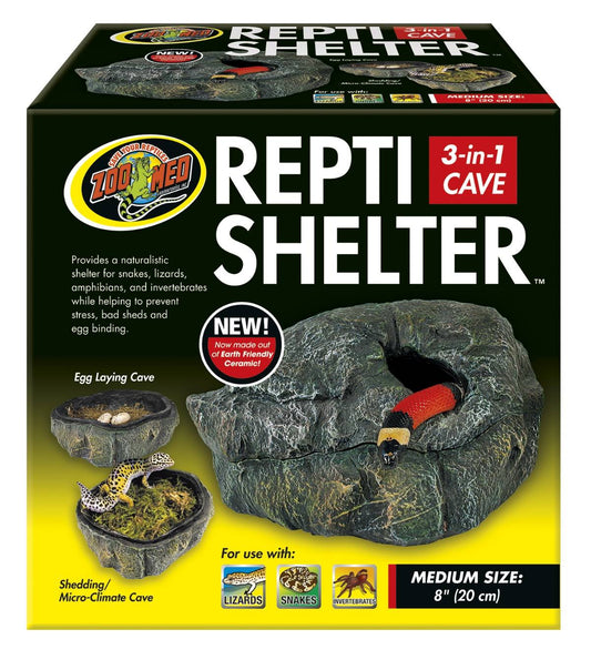 Zoo Med Repti Shelter 3-in-1 Cave (Medium 8")