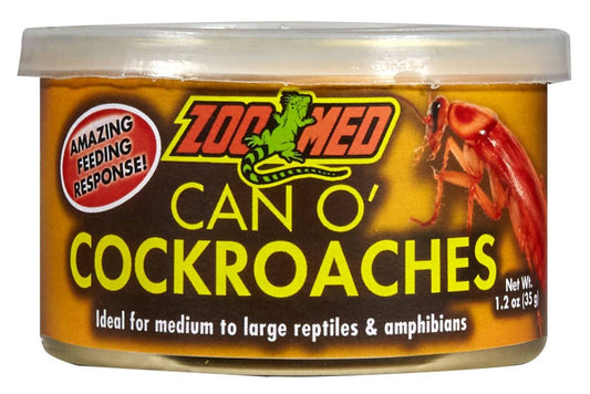 Zoo Med Can O' Cockroaches (1.2 oz - Large Canned Cockroaches)