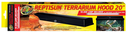 Zoo Med ReptiSun T8 Terrarium Hood (20 inch) with Bulb